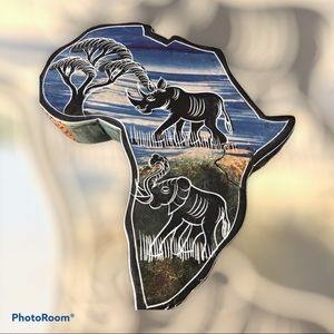 Beautiful African continent keepsake